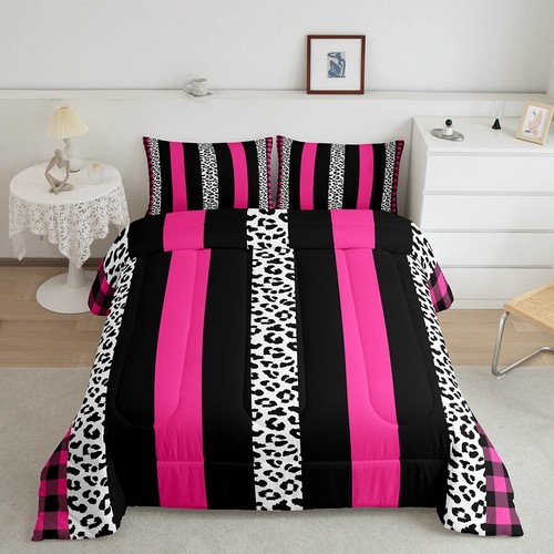 Manfei leopard comforter set - leopard,