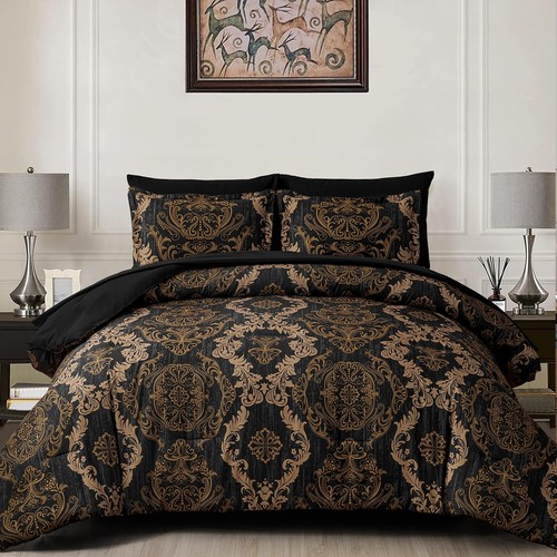 Queen black comforter - queen,