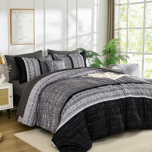 Black comforter set - black,